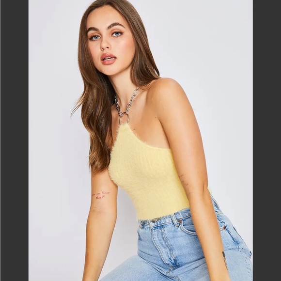 LOVESICK the label | Sunshine Fuzzy Top - Picture 2 of 3